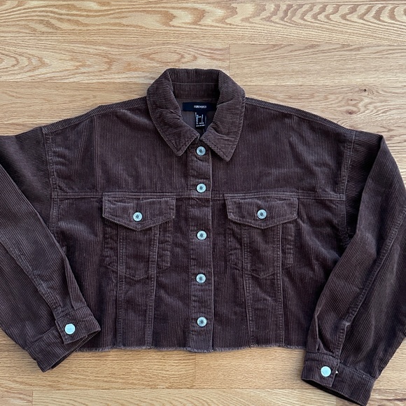 Forever 21 NWT Cropped Corduroy Jacket (L) - Picture 10 of 14